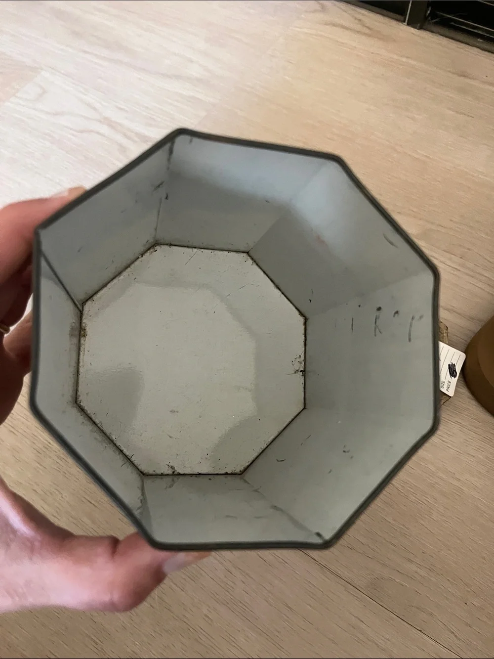 mansfield england co hexagonal enamel